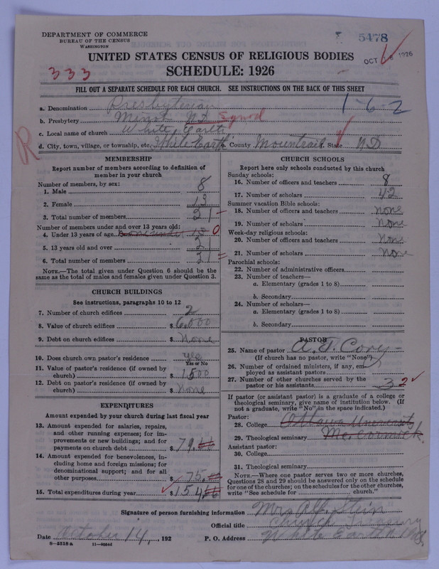 Scan of Presbyterian Church in the United States of America: 5478