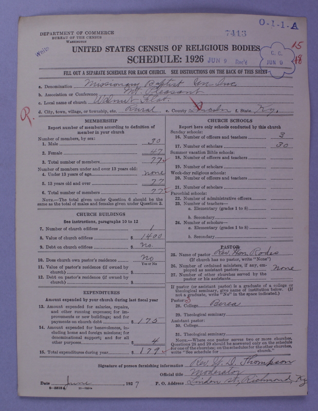 Scan of Negro Baptists: 7413