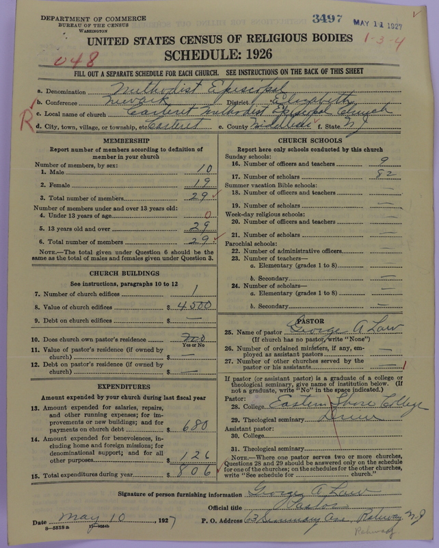 Scan of Methodist Episcopal Church: 3497