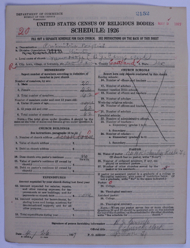 Scan of Primitive Baptists: 2152