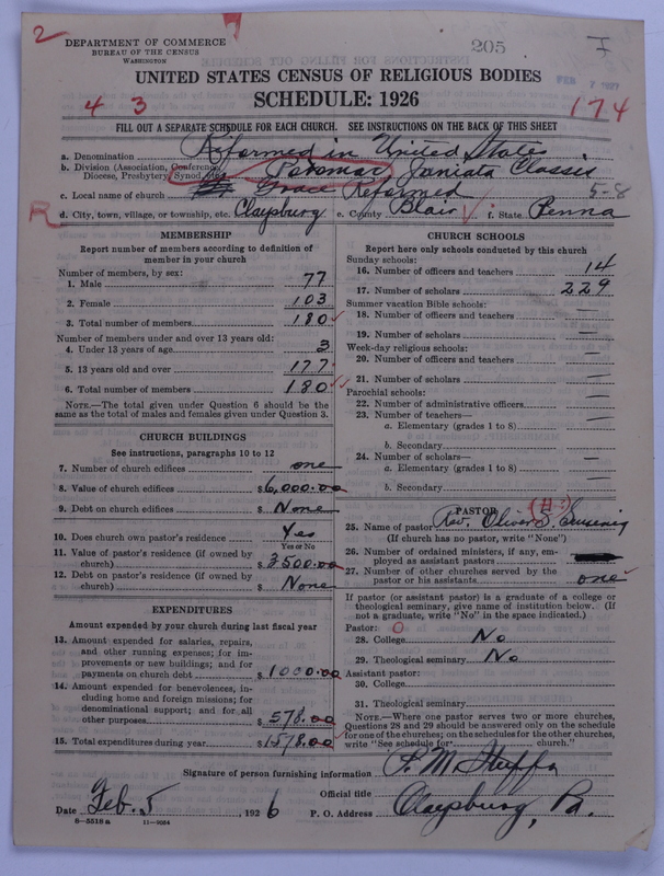 Scan of Reformed Church in the United States: 205