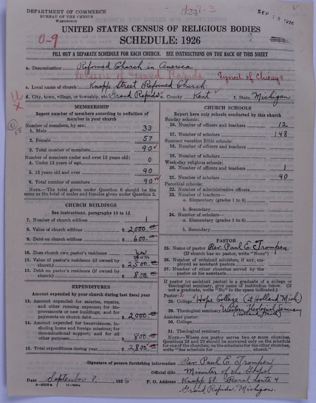 Scan of Reformed Church in America: 524