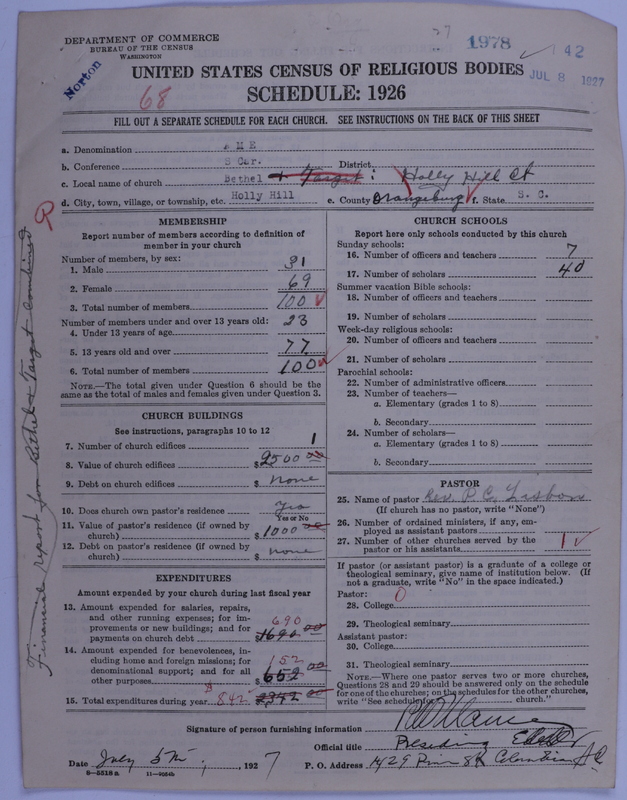 Scan of African Methodist Episcopal Church: 1978