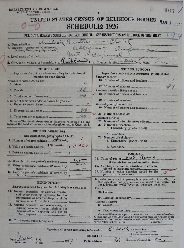 Scan of Church of the United Brethren in Christ: 107