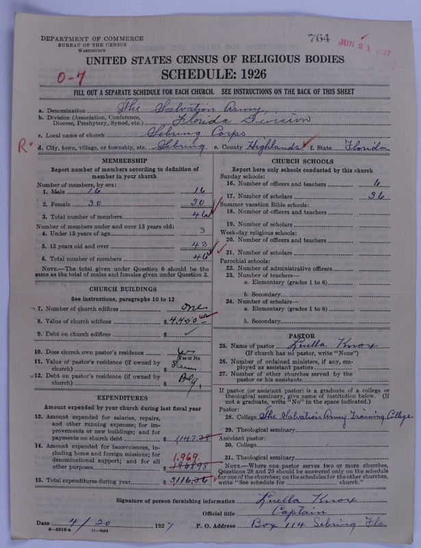 Scan of Salvation Army: 764