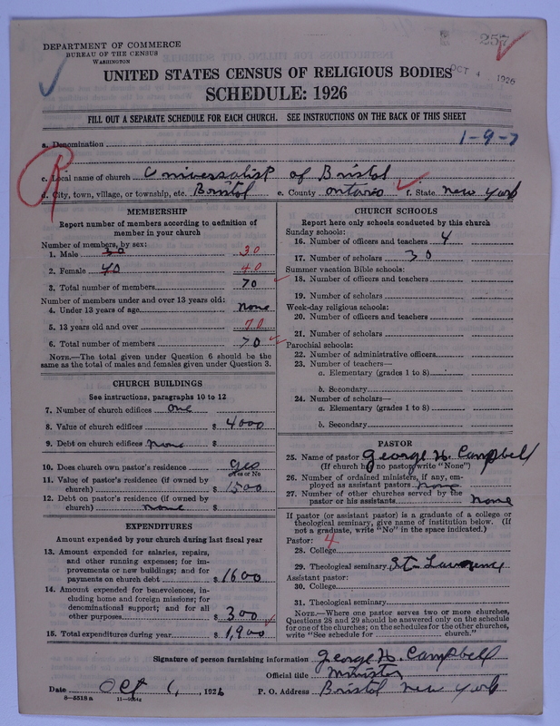 Scan of Universalist Church: 257