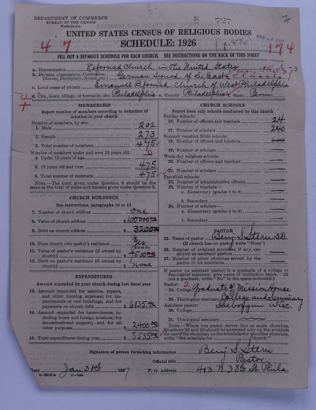 Scan of Reformed Church in the United States: 727