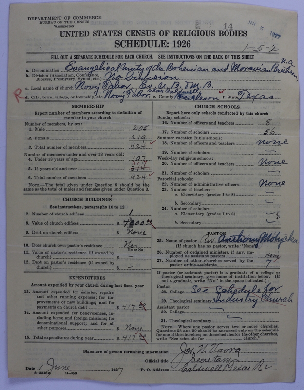 Scan of Evangelical Unity of Bohemian and Moravian Brethren in North America: 14