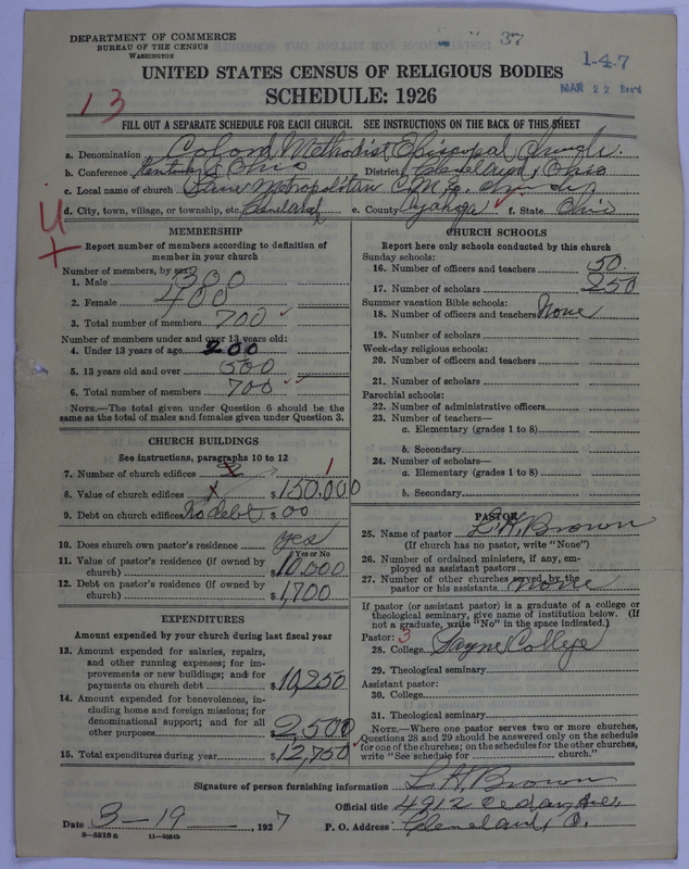 Scan of Colored Methodist Episcopal Church: 37