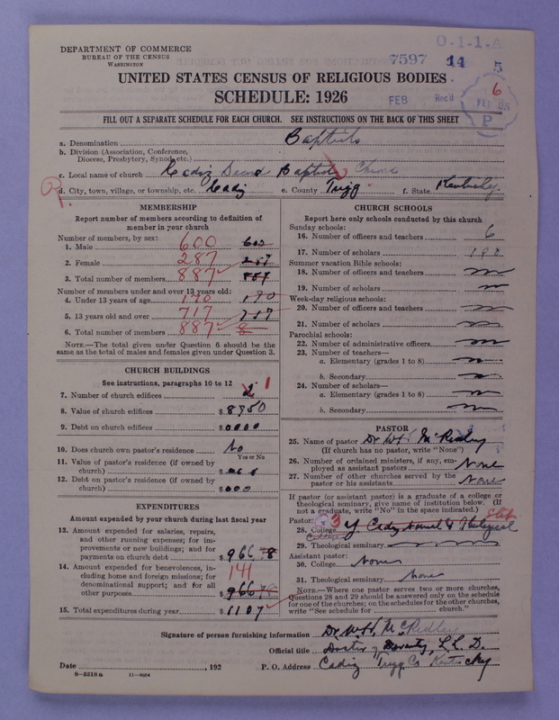 Scan of Negro Baptists: 7597