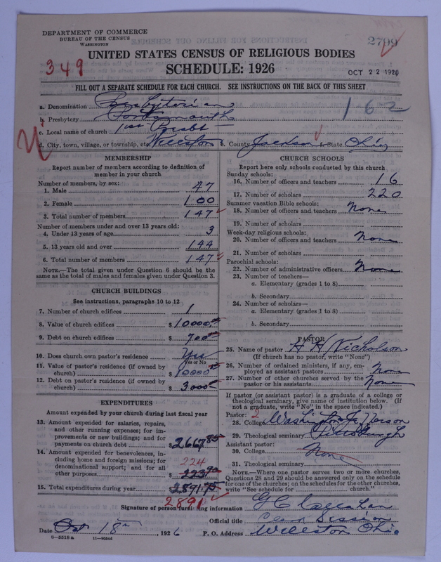 Scan of Presbyterian Church in the United States of America: 2799