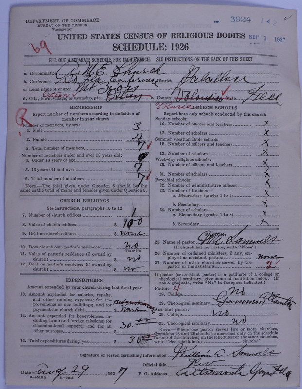 Scan of African Methodist Episcopal Church: 3924