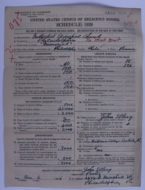 Scan of Methodist Episcopal Church: 5410