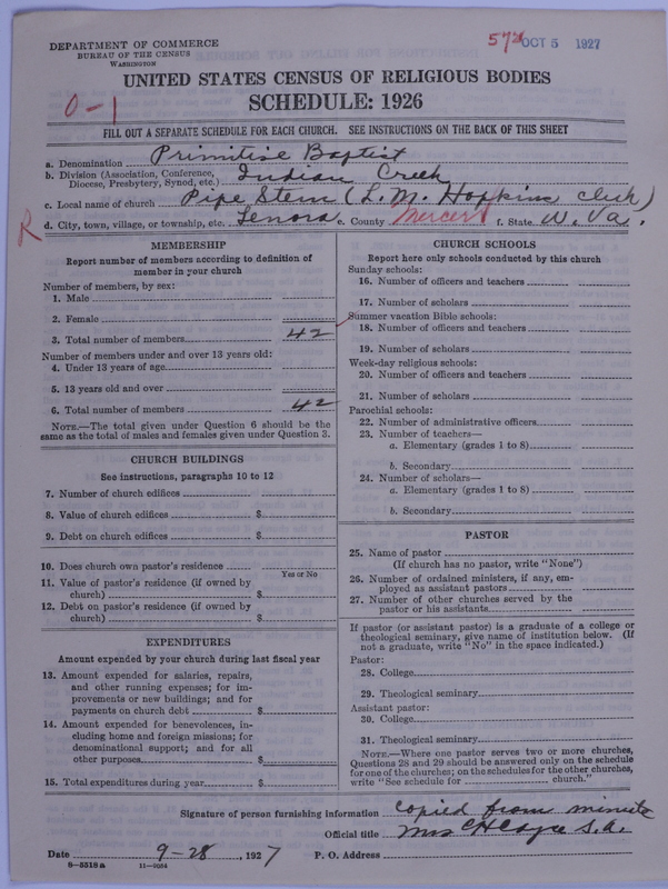 Scan of Primitive Baptists: 572
