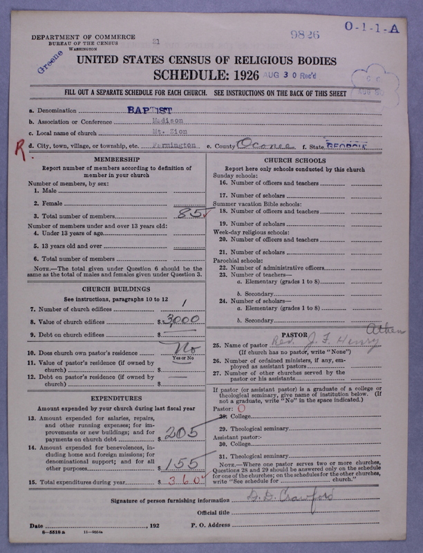 Scan of Negro Baptists: 9826