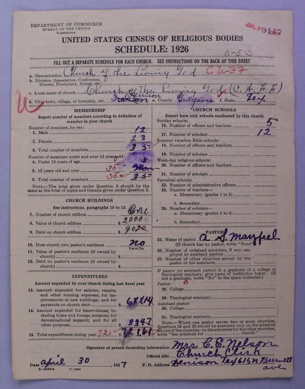Scan of Church of the Living God, Christian Workers for Fellowship: 117