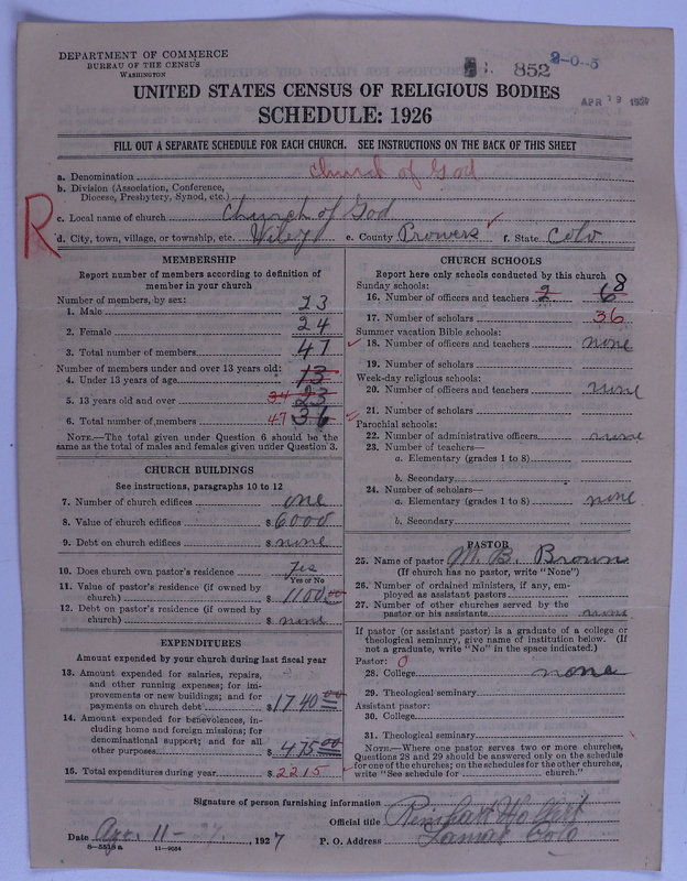 Scan of Church of God (Headquarters, Anderson, Ind.): 852