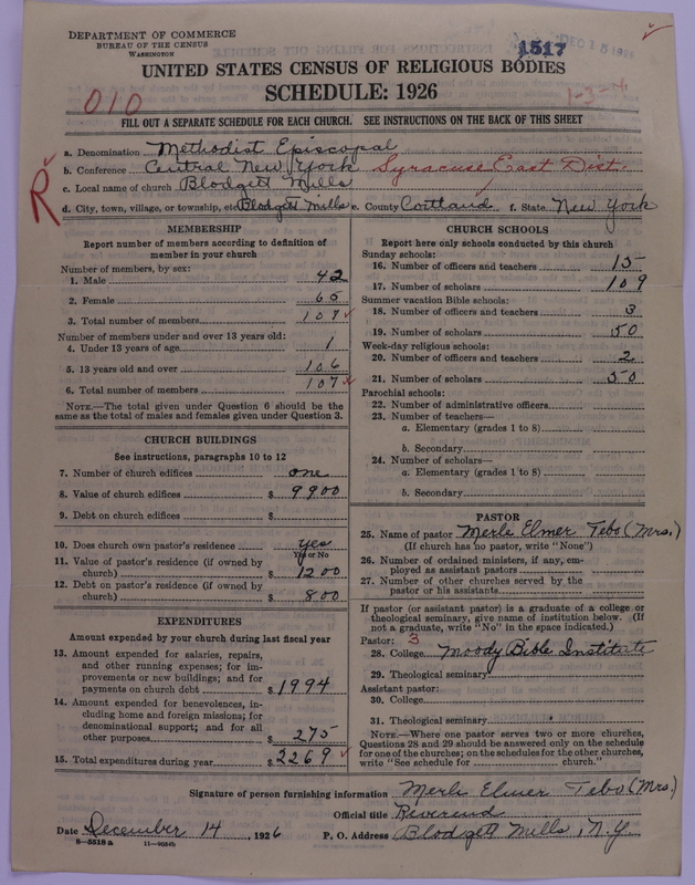 Scan of Methodist Episcopal Church: 1517