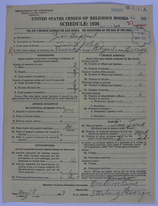 Scan of Negro Baptists: 9053