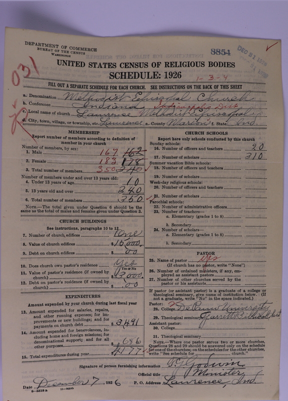 Scan of Methodist Episcopal Church: 8854