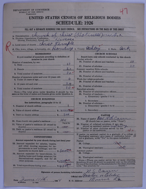 Scan of Church of Christ (Holiness) U.S.A.: 47