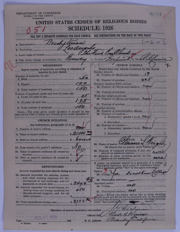 Scan of Presbyterian Church in the United States of America: 8631