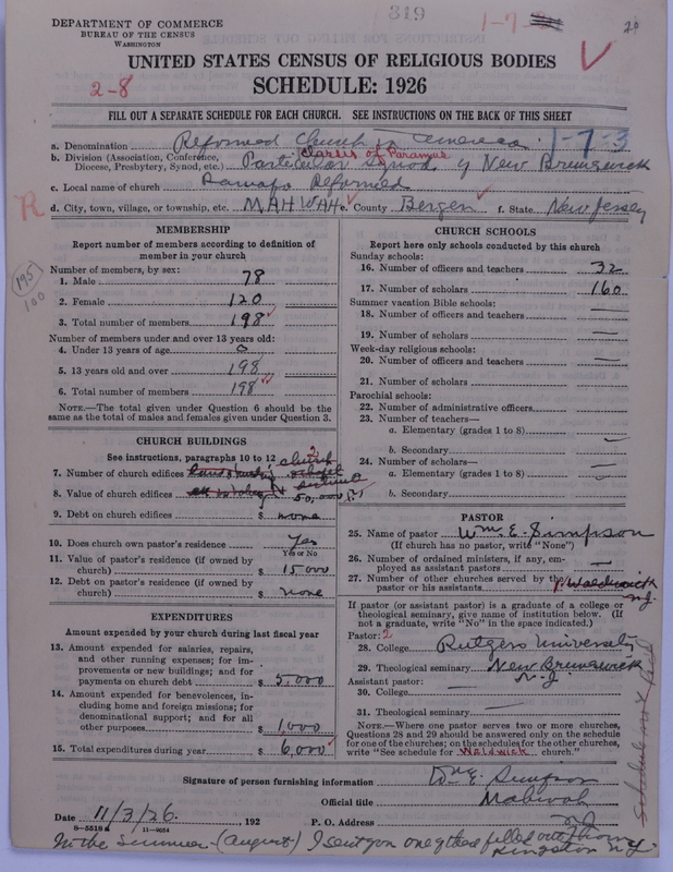 Scan of Reformed Church in America: 319