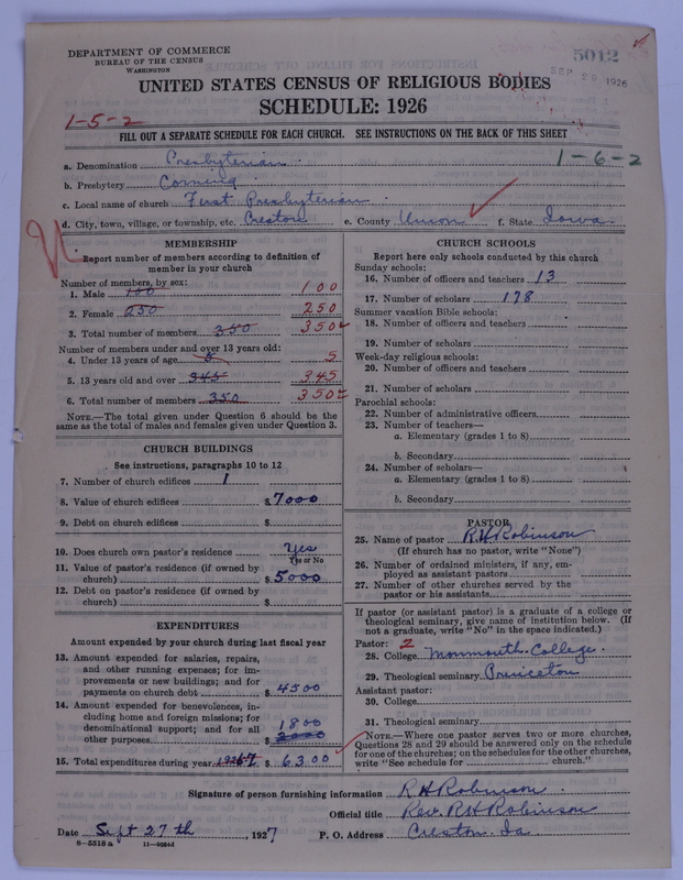 Scan of Presbyterian Church in the United States of America: 5012