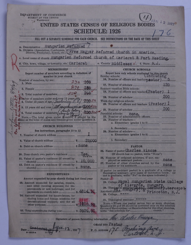 Scan of Free Magyar Reformed Church in America: 4