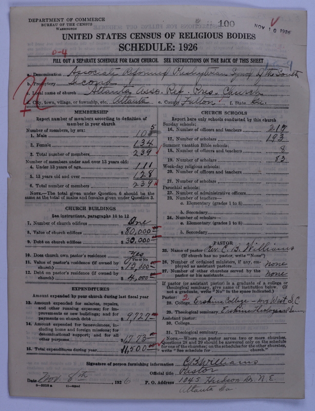 Scan of Associate Reformed Presbyterian Church: 100