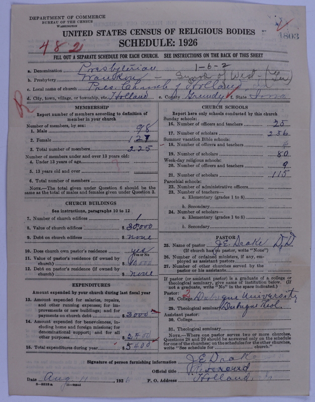 Scan of Presbyterian Church in the United States of America: 4803