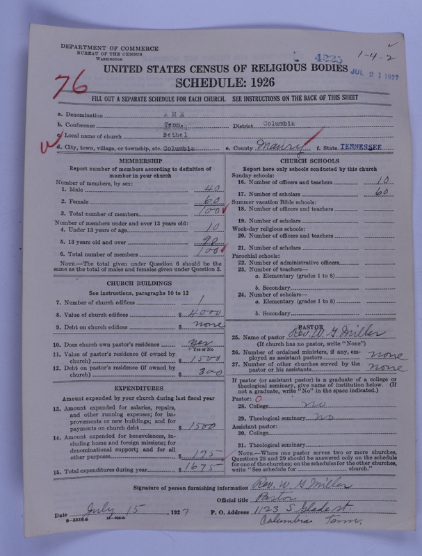 Scan of African Methodist Episcopal Church: 4225