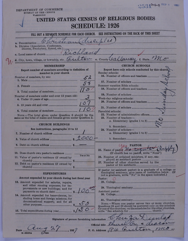 Scan of Disciples of Christ: 2531