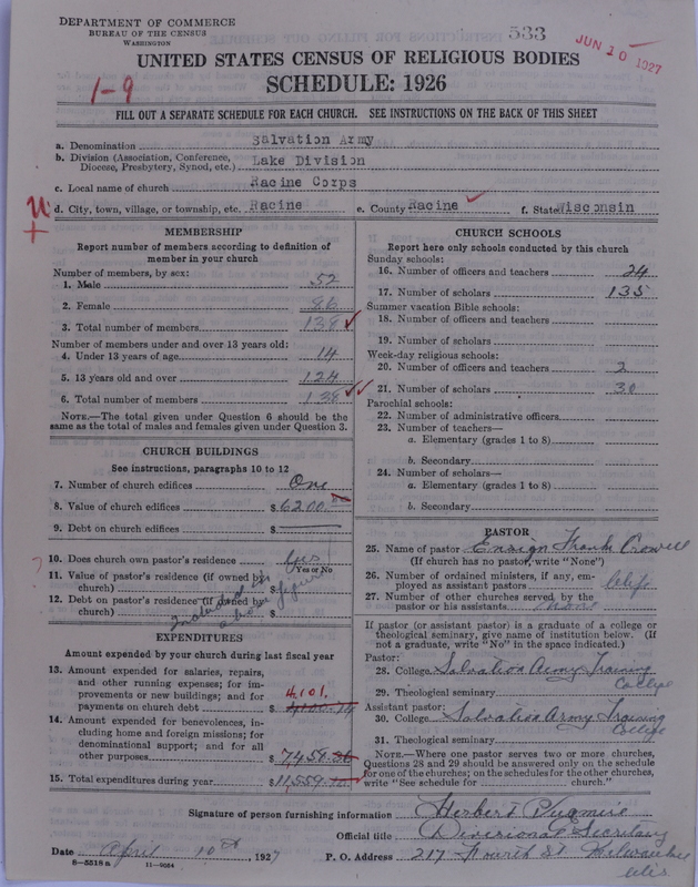 Scan of Salvation Army: 533