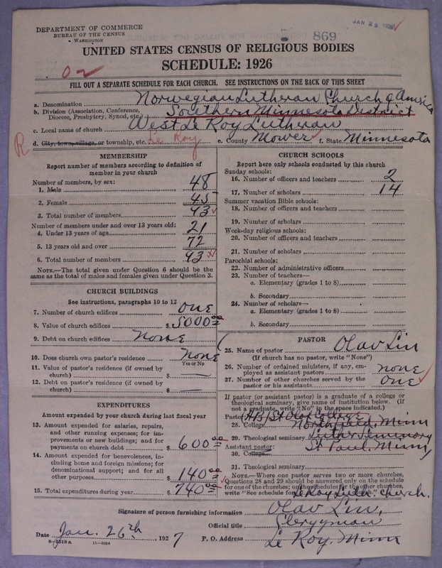 Scan of Norwegian Lutheran Church of America: 869
