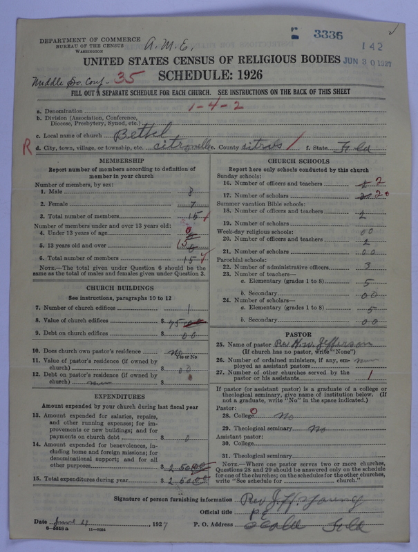Scan of African Methodist Episcopal Church: 3336