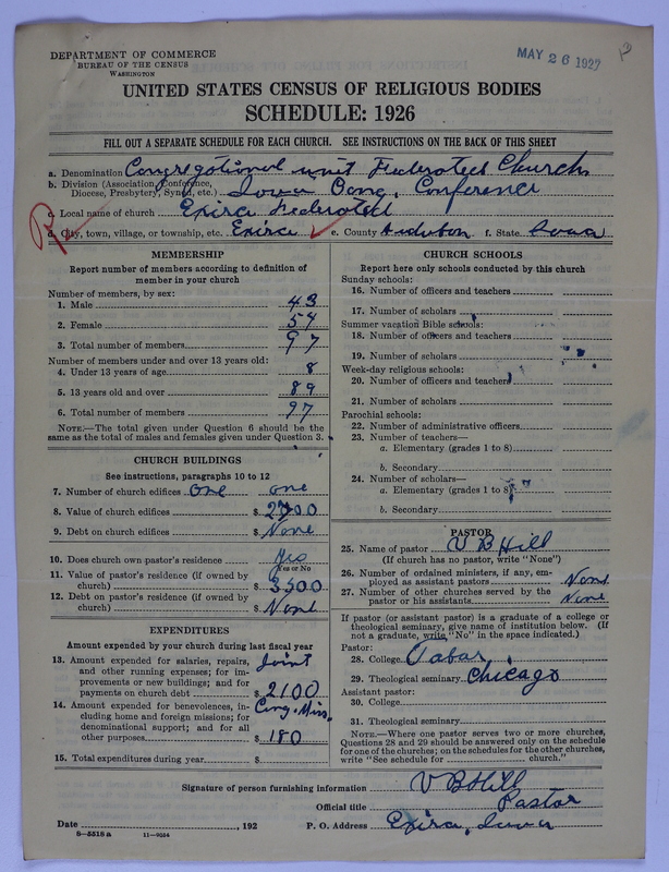 Scan of Federated Churches: 13
