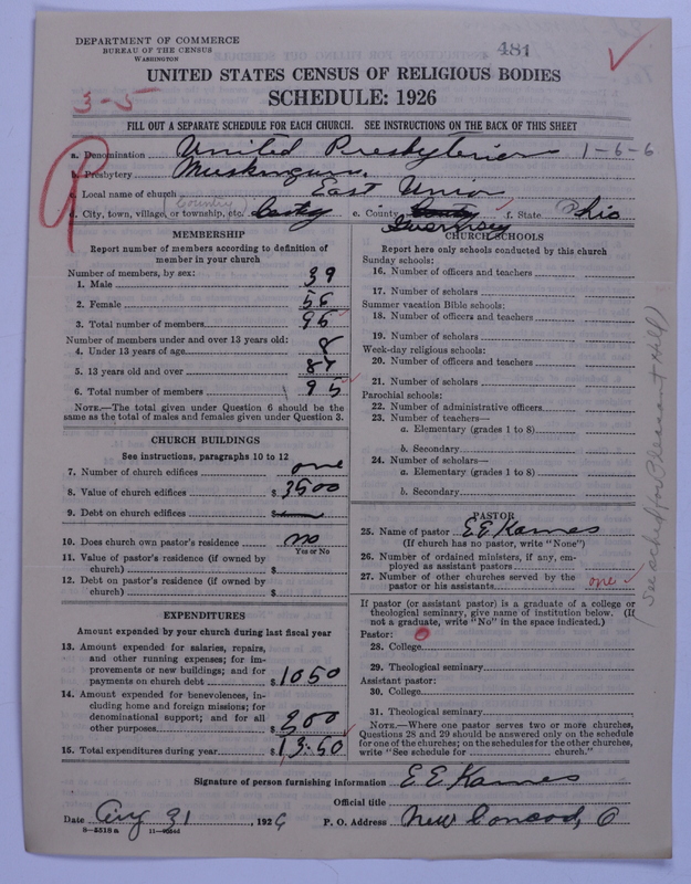 Scan of United Presbyterian Church of North America: 481