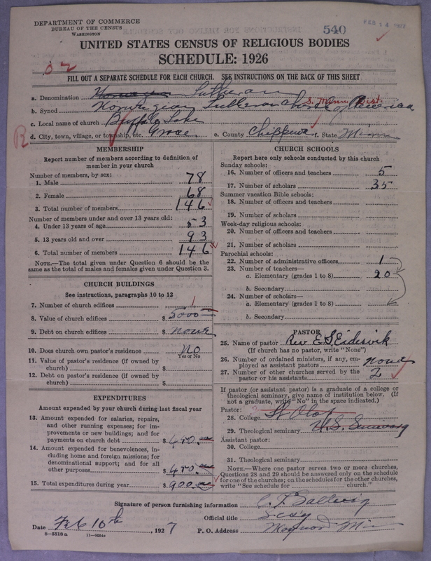 Scan of Norwegian Lutheran Church of America: 540