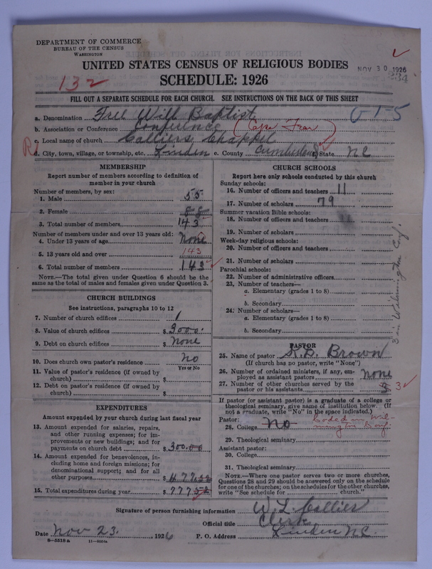 Scan of Free Will Baptists: 234