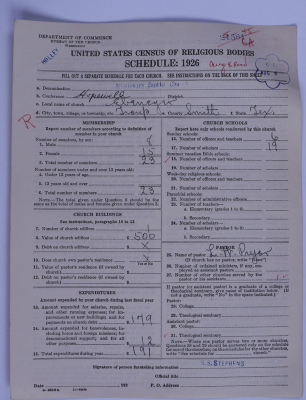 Scan of Negro Baptist: 21561