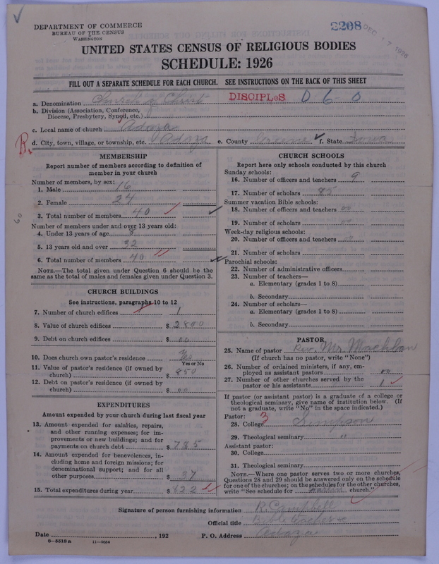Scan of Disciples of Christ: 2208