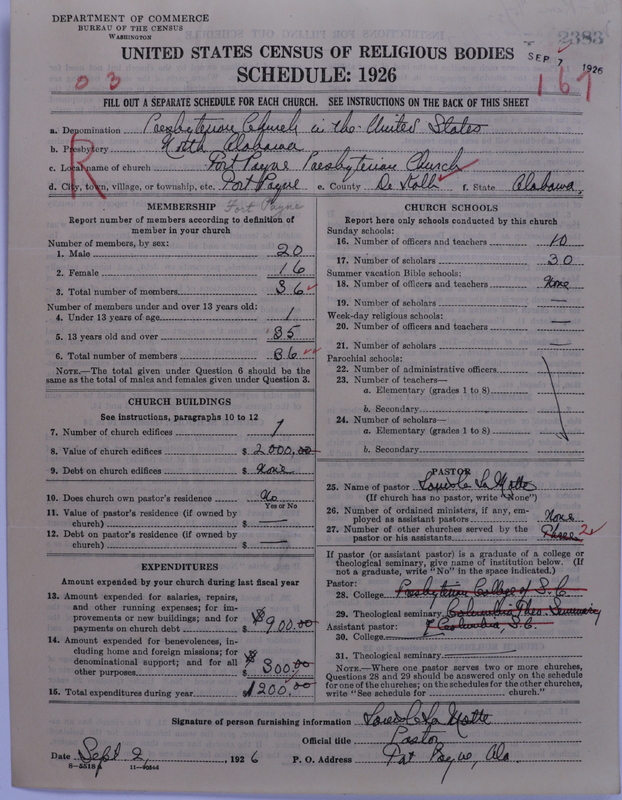 Scan of Presbyterian Church in the United States: 2383