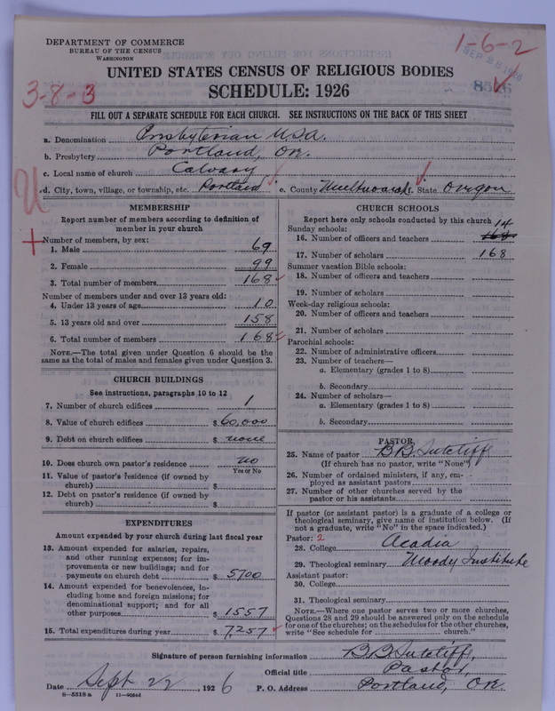 Scan of Presbyterian Church in the United States of America: 8516
