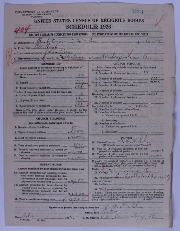 Scan of Presbyterian Church in the United States of America: 2361