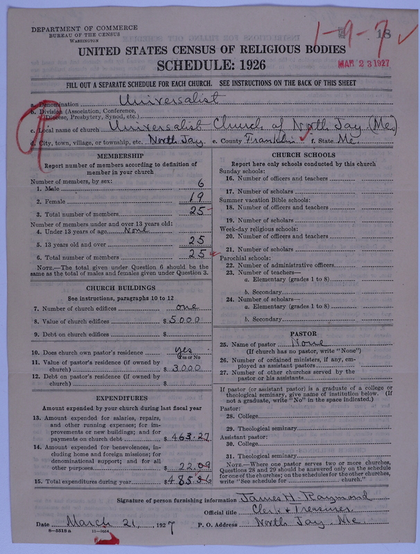Scan of Universalist Church: 18