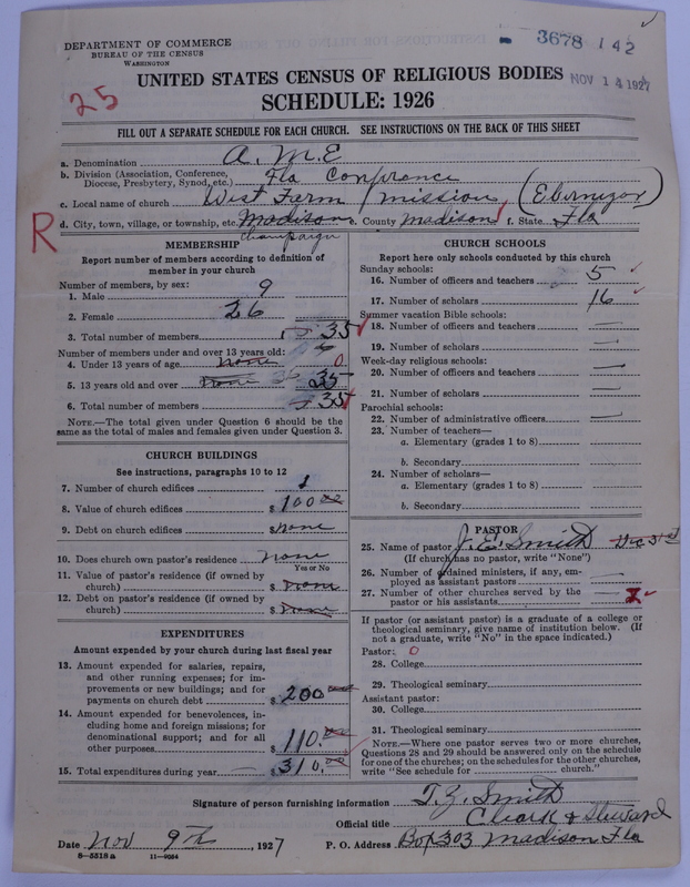Scan of African Methodist Episcopal Church: 3678
