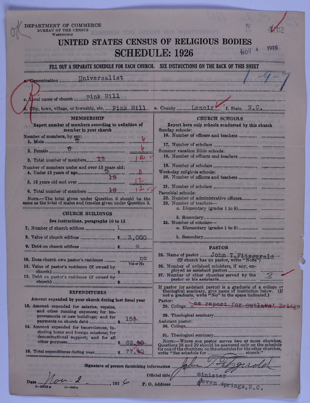 Scan of Universalist Church: 432