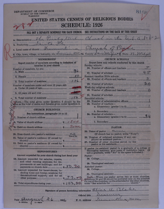 Scan of Presbyterian Church in the United States of America: 8168