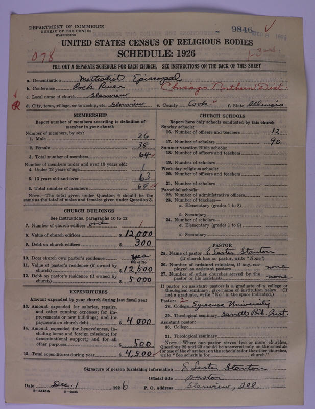 Scan of Methodist Episcopal Church: 9846